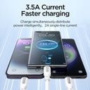 JOYROOM  Ice-Crystal Series 1.2m 3.5A USB+Type-C to 8 Pin+Type-C+Micro USB 3 in 2 Fast Charging Cable.