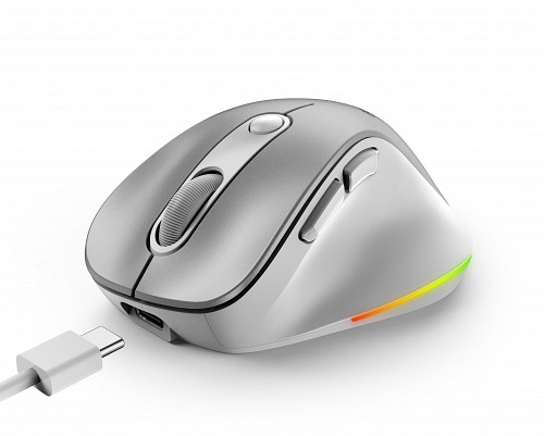 Genius Mouse Wireless+BT Rechargeable Mini RGB Ergo 9000S Pro.
