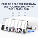 JOYROOM  USB-C / Type-C Male to USB Female OTG Adapter.