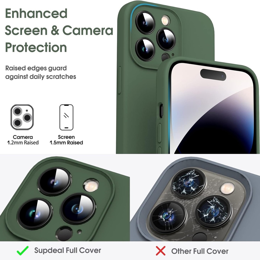 For iPhone 15 Pro Max Microfiber Liquid Silicone Shockproof Phone Case.