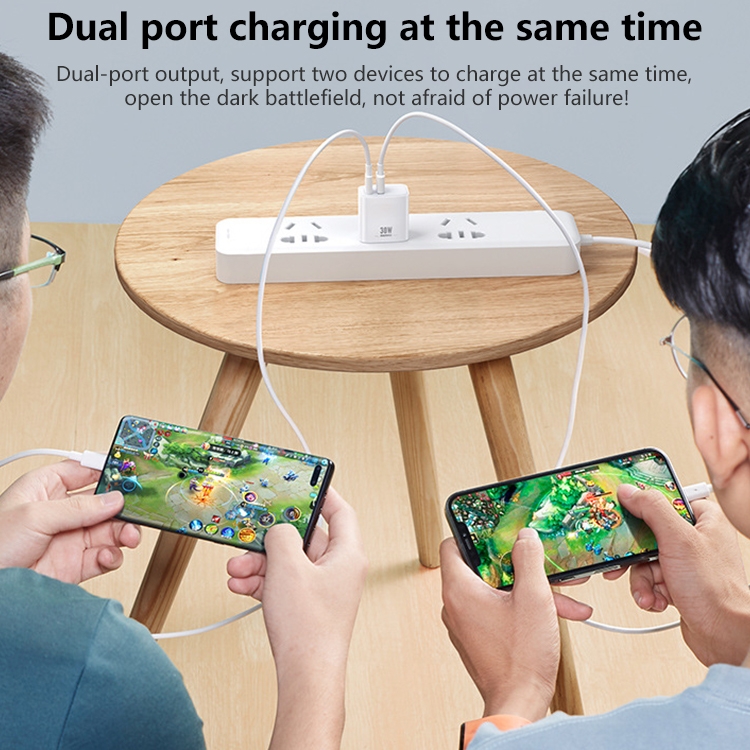 REMAX  30W USB+USB-C/Type-C Dual Interface Fast Charger.
