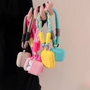 For AirPods 3 Dopamine Contrast Color Silicone Earphone Cover With Hand Strap.