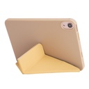For iPad 10th Gen 10.9 2022 Millet Texture PU + Silicone 3-folding Leather Tablet Case.