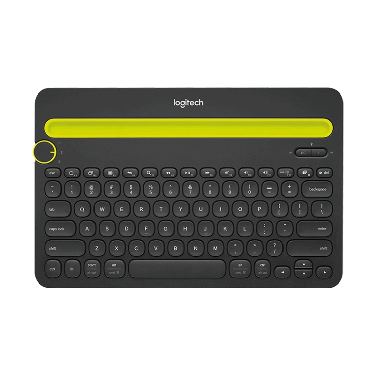  Multi-device Bluetooth 3.0 Wireless Bluetooth Keyboard with Stand.