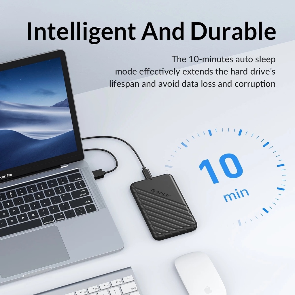 ORICO  USB to Type-C 2.5 inch External Storage Hard Drive Case.