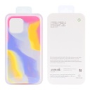For iPhone 11 Pro Max Liquid Silicone Watercolor Protective Case .