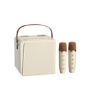 New RiXing  TWS Portable Handheld Noise Reduction Smart Wireless Bluetooth Speaker.(white).
