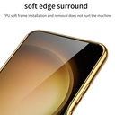 For Samsung Galaxy S23 Ultra 5G GKK Plating Soft TPU + Leather Full Coverage Phone Case .