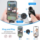 PULUZ Wireless Lavalier Microphone for iPhone / iPad, 8-Pin Receiver and Dual Microphones.