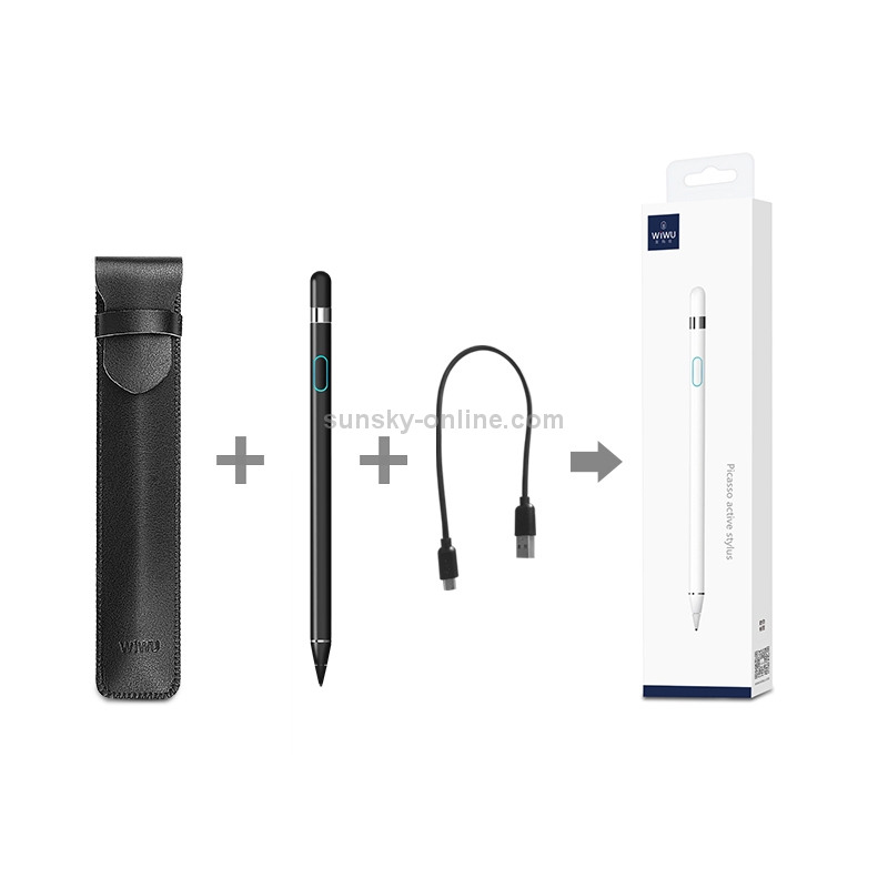 WIWU USB Charging Universal Tablet PC Capacitive Pen Stylus Pen, Compatible with IOS & Android System Devices.