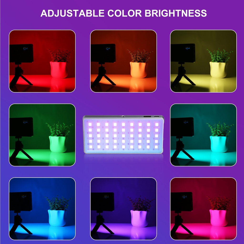 PULUZ LED Full Color RGB Beauty Fill Light Pocket Vlogging Photography Light.