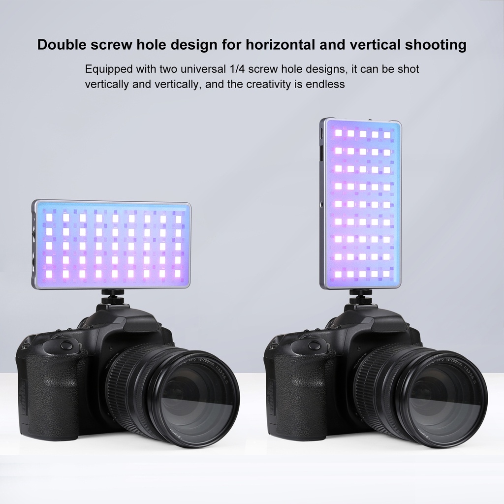 PULUZ LED Full Color RGB Beauty Fill Light Pocket Vlogging Photography Light.