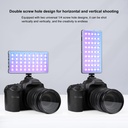 PULUZ LED Full Color RGB Beauty Fill Light Pocket Vlogging Photography Light.