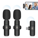 	PULUZ Wireless Lavalier Noise Reduction Reverb Microphones for Type-C Phone, Type-C Receiver and Dual Microphones .
