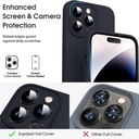	For iPhone 13 Pro Microfiber Liquid Silicone Shockproof Phone Case.