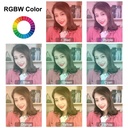 PULUZ 10.2 inch 26cm RGBW Light + 1.65m Tripod Mount Curved Surface USB RGBW Dimmable LED Ring Vlogging Video Light Live Broadcast Kits with Cold Shoe Tripod Ball Head & Phone Clamp & Remote Control.