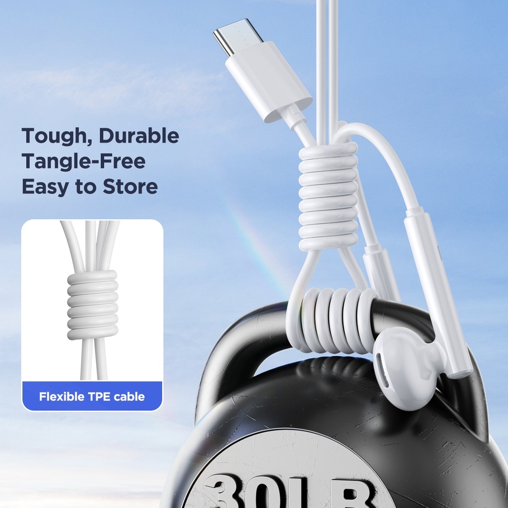 JOYRO0M JR-EC05 Type-C Half In-Ear Wired Earphone.