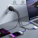 JOYROOM  Gallium Nitride 67W Dual USB+Dual USB-C/Type-C Multi-Port Charger Set.
