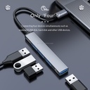 ORICO-AH-13-GY-BP USB 3.0 x 1 + USB 2.0 x 3 to USB-C / Type-C HUB Adapter.