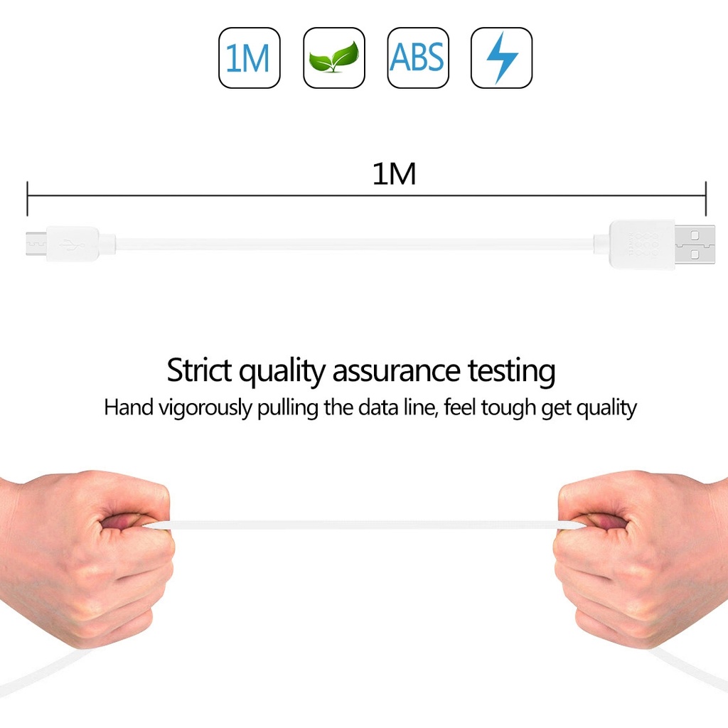 HAWEEL 1m High Speed 35 Cores Micro USB to USB Data Sync Charging Cable.