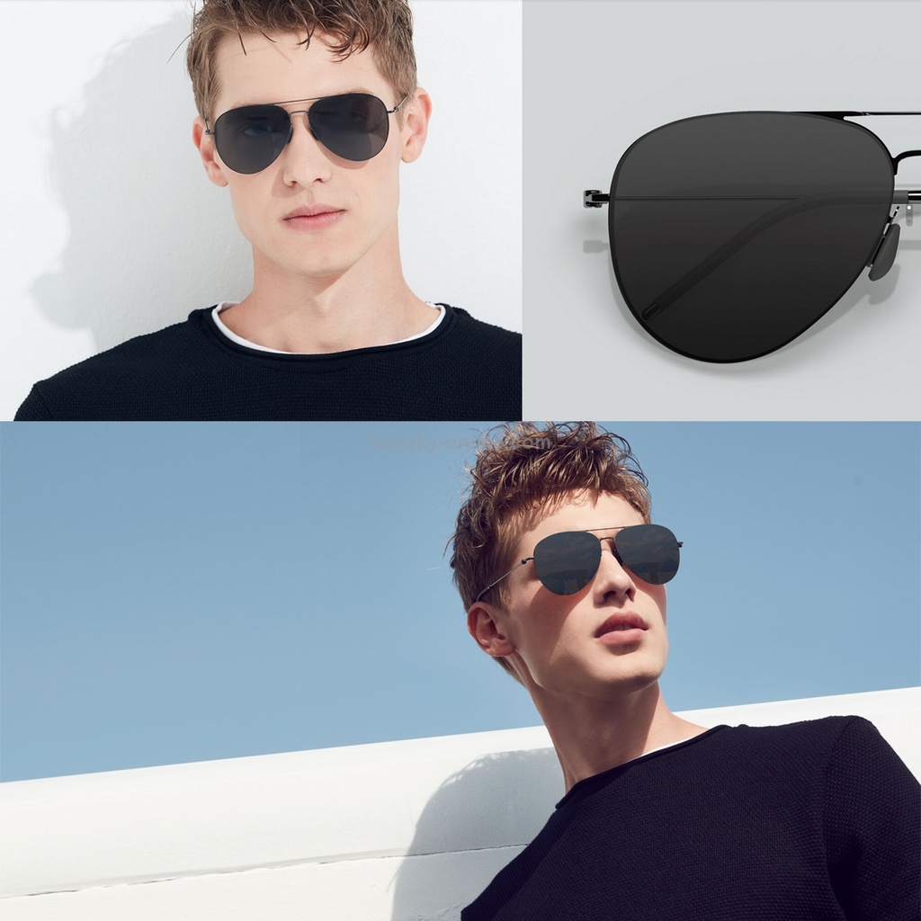 Original Xiaomi Youpin TS Computer Glasses Polarized UV Lens Sunglasses,  Stainless Steel Gravity Rear Frame.