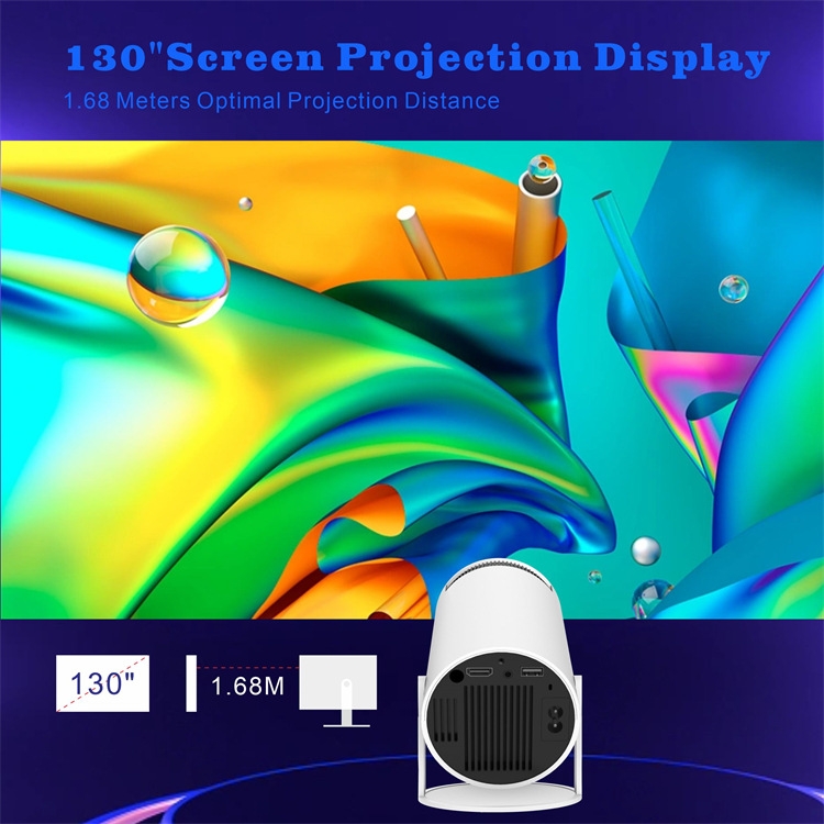 Smart Projector Android 11.0 System 120 Lumen Portable Projector .