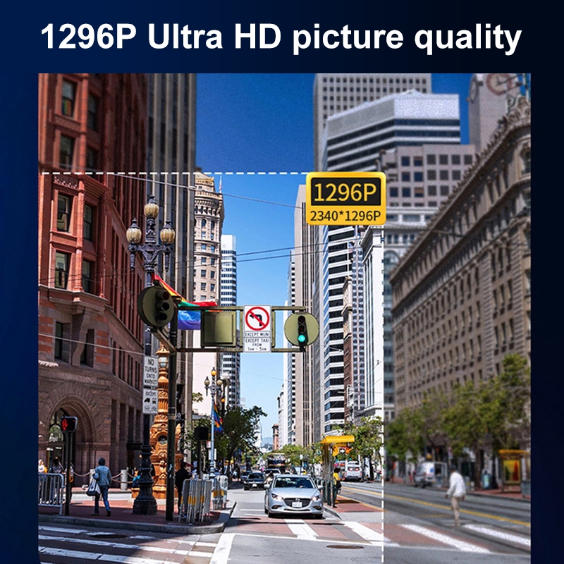 3 inch Car Ultra HD Driving Recorder, Double Recording + GPS + WIFI + Gravity Parking Monitoring + Lane Deviation Warning.