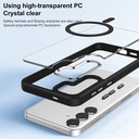 For Samsung Galaxy S24+ 5G MagSafe Anti-fingerprint Highly Transparent PC Phone Case.