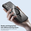 For Samsung Galaxy S24+ 5G MagSafe Anti-fingerprint Highly Transparent PC Phone Case.