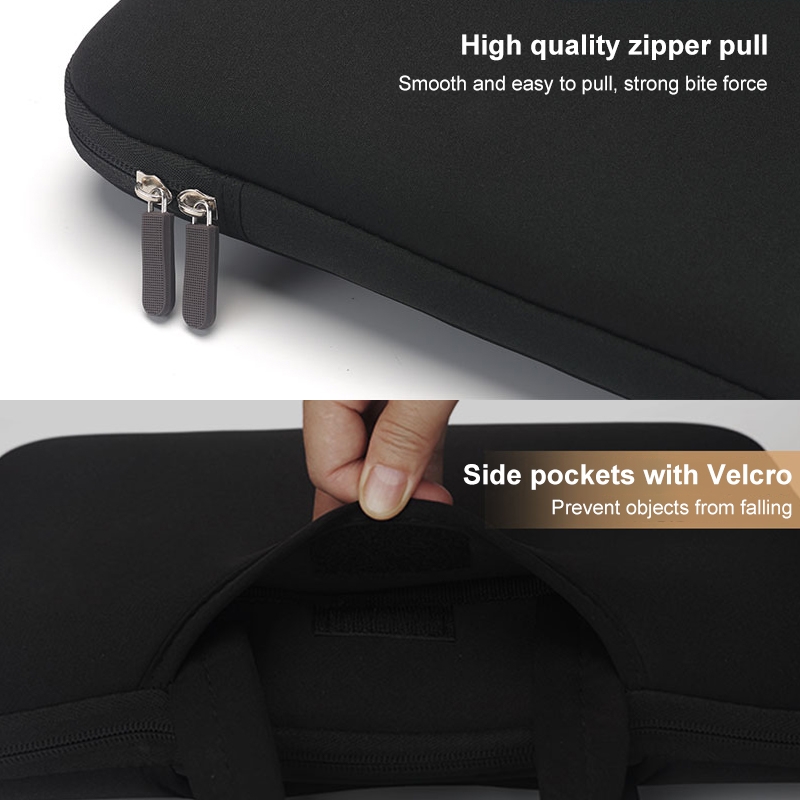 15.4 inch Portable Air Permeable Handheld Sleeve Bag for MacBook Air / Pro, Lenovo and other Laptops.