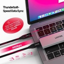 Unitek 0.8M IF-Certified USB 4.0 Cable 0.8m.