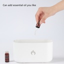 Desktop Simulation Flame Aroma Diffuser Humidifier,3 Colours Light.