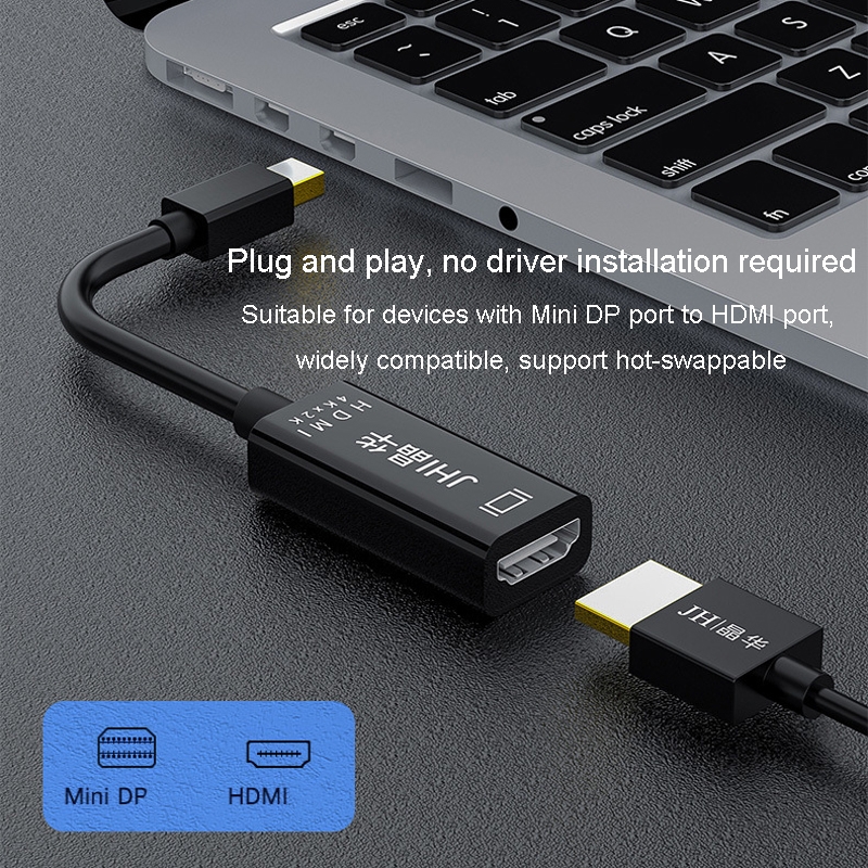 	JINGHUA DP To HDMI HD Video Converter For Thunderbolt 4K Interface(4K).