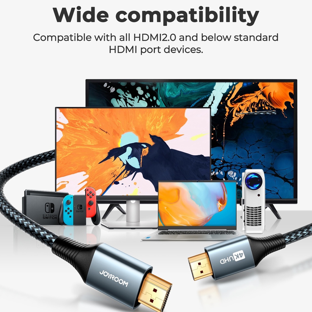 JOYROOM  4K 60Hz HDMI to HDMI Adapter Cable.2m
