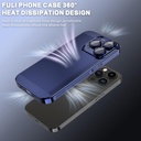 For iPhone 15 Pro Max Fine Mesh Cooling Phone Case.