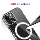 Phone 13 mini Magsafe Case Simple Magnetic Ring All-inclusive Clear Crystal Case.
