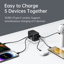ROCK T62 35.5W Global Travel Multifunctional Plug PD Charger Power Adapter