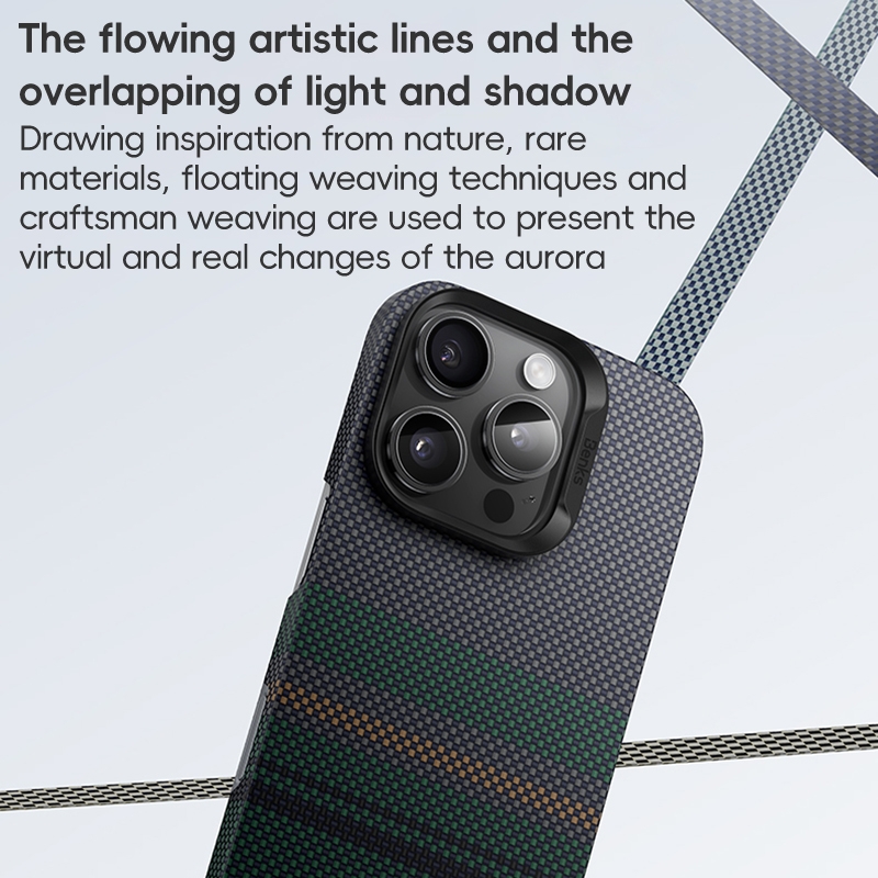 For iPhone 16 Pro Max Benks Color Shield C1 Classic Kevlar Woven MagSafe Phone Case .