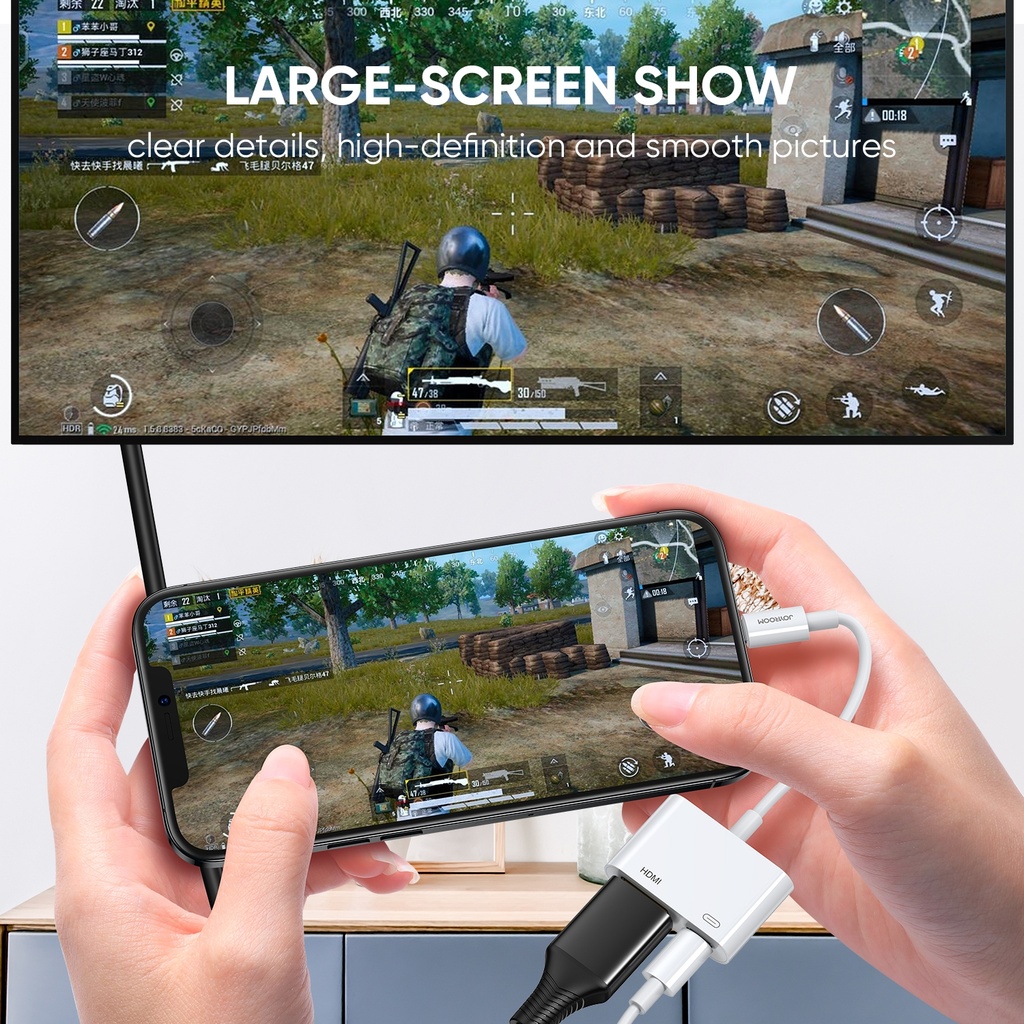 JOYROOM  8 Pin to HDMI Converter Adapter.