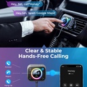 JOYROOM Multi-port Car Wireless FM Transmitter with Coiled Cable.
