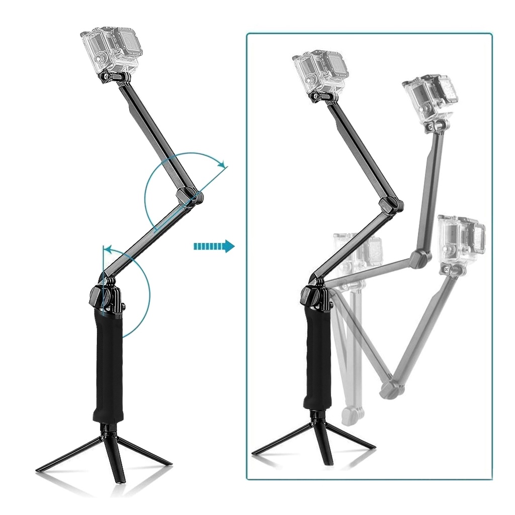 PULUZ Selfie-stick Extension Monopod for GoPro, Insta360 ONE R, DJI Osmo Action and Other Action Cameras.
