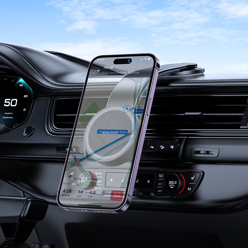 BOROFONE Cory Car Center Console Magnetic Phone Holder.