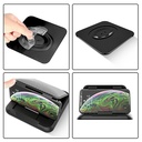 Car Mobile Phone Holder Carbon Fiber Pattern Silicone Dashboard Holder.