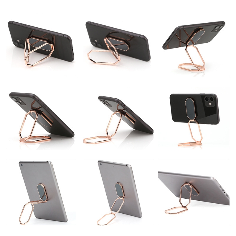 Folding And Sticking Zinc Alloy Mobile Phone Ring Holder Car Magnetic Ring Buckle.