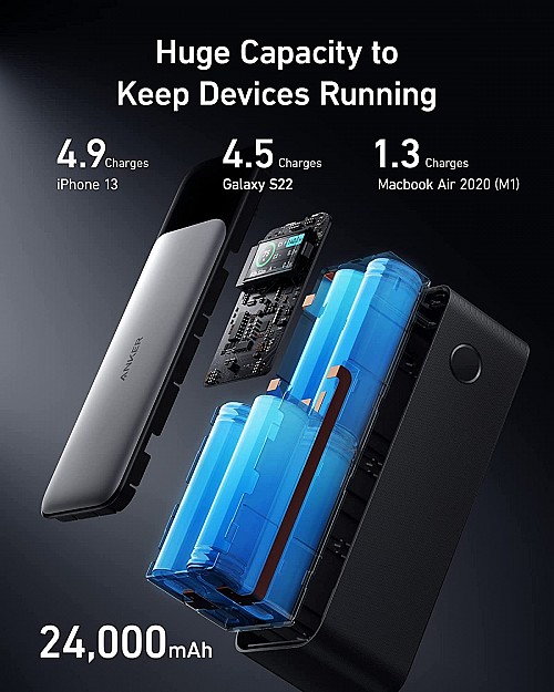 Anker Mobile Powerbank 24000 PD3.1 140W Powercore 24K.