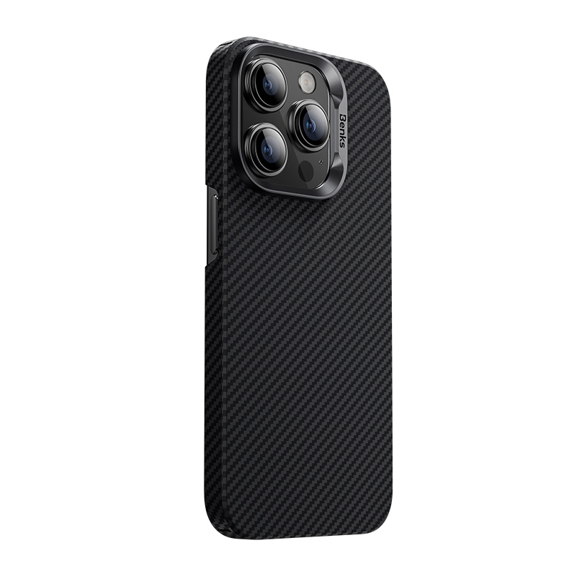 For iPhone 15 Plus Benks MagSafe Magnetic Kevlar Carbon Fiber Phone Case.
