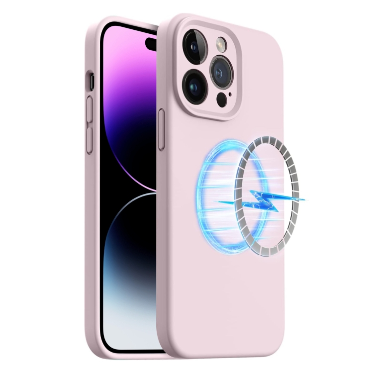 For iPhone 15 Pro Max LK MagSafe Magnetic Silicone Phone Case.