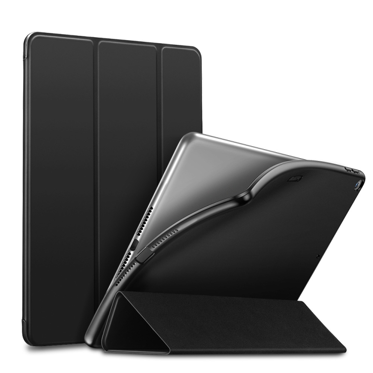 [00-744] ESR  Leather + Soft TPU Case for iPad Mini 2019, with Three-folding & Sleep / Wake-up Function. (Black)