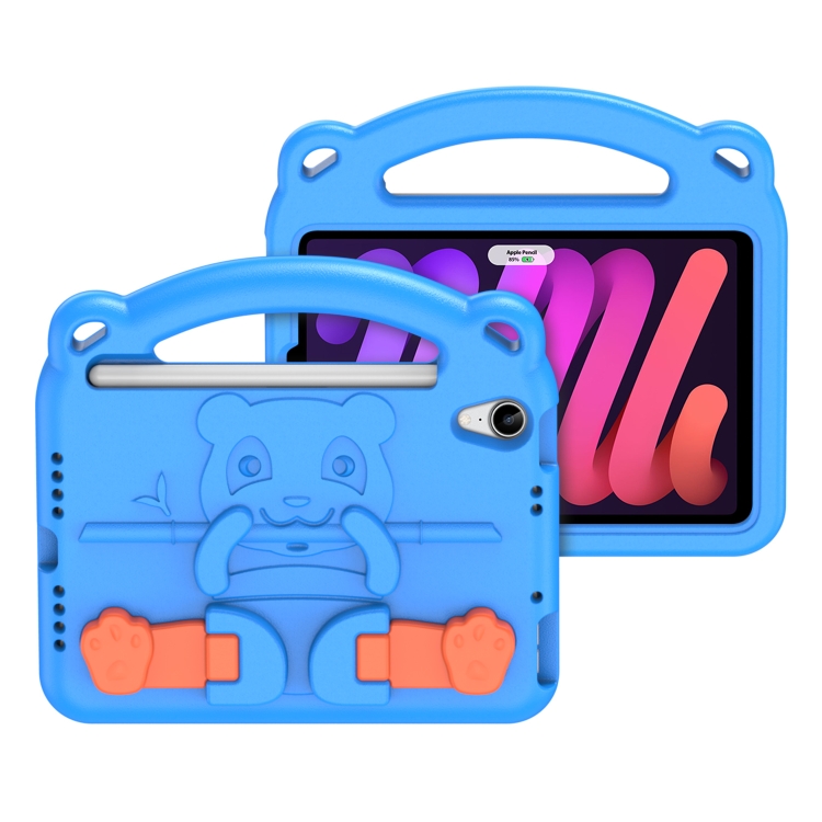 For iPad mini/4/ 5/6 DUX DUCIS PANDA Series Shockproof EVA Tablet Case with Handle & Holder & Pen Slot.