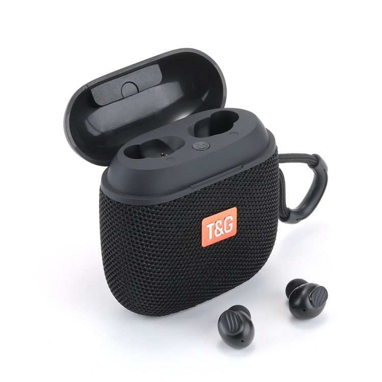 2 in 1 Portable Outdoor Wireless Speaker & Mini TWS Bluetooth Earbuds.
